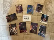 (9) Star Wars Collectible Art Illustration(s) Postcards 1993 1994 Lot