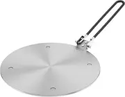 Heat Diffuser Plate 20/24cm Stainless Steel Induction Plate Adapter Anti-Slip Glass Cookware Heat Conduction Plate Cooking Induction Adapter for Gas Stove Induction Cooker //(Style 2,Silver)