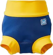 Splash About Happy Nappy Duo Reusable Swim Nappy, Navy/Yellow, 0-3 Months