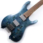 Ibanez Q52PB-COL (Cosmic Blue Low Gloss) Headless Electric Guitar with Gig Bag