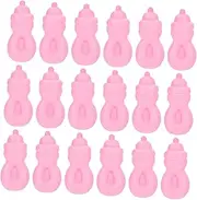 Sosoport 20pcs Miniature Doll Milk Bottles and Juice Bottles Cute Doll Accessories for Pretend Play for Dress Up Games and DIY Micro Landscapes
