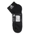 【ADIDAS 愛迪達】襪子 CUSHIONED ANKLE 黑 白 黑襪 短筒襪 短襪 單雙入 愛迪達(DZ9368)