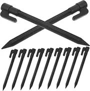 WOONEKY 30Pcs Outdoor Tent Stakes Durable Windproof Ground Nails for Camping Lightweight and Portable for Securely Anchoring Tents Various Outdoor Environments