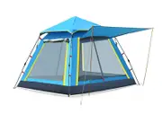 Outdoor Foldable Automatic Tent, 3-4 People Beach Rainproof and Quick-Opening Tent, Thick Rainproof Tent, Foldable Outdoor Camping Tent, Portable Family Tent