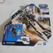 Star Wars Mission Fleet The Mandalorian & The Child Speeder Bike New