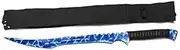 Tactical Master Fantasy Fixed Blade Machete with Nylon Carrier. for Camping, Collections, Outdoor Sports, Gifts