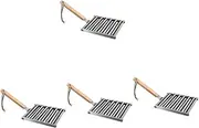 GANAZONO 4pcs Picnic Burning Fire Stand Rack Grill Pan Grill Grate Barbecue Grill Camp Indoor Grill Flat Top Grill Hot Dog Cooker Hot Dog Holder Barbecue Fork Hot Dogs Heater Grills Wood