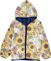 [Caihoyu] Boys Sherpa Jacket Girls Fleece Zip Up Jacket Toddler Girls Winter Coat