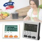 Clock Kitchen Bath LCD Digital Alarm Shower Cooking Timer Count-Down Magnetic