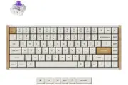 Keychron K2 HE Wireless Special Edition Side Wood White Frame Custom Keyboard - Nebula Magnetic Switch [KBKCK2HQ1]