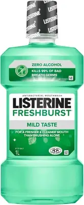 Listerine Freshburst Zero Alcohol Mouthwash 1L