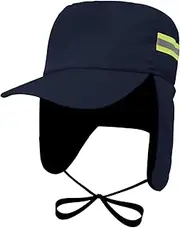 [RONGXG] Reflective Warm Workwear Hat Winter Ushanka Hat Russian Cotton Earflap Hat Hunting Worker Skiing Hat, Nave Blue, One Size