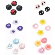 GeekShare 4PCS Playstation 4/5 Controller Thumb Grips Thumbsticks for Switch Pro
