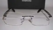 Chopard New Eyeglasses Rimless Black Gunmetal VCHF58 0K59 56 18 145