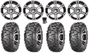 ITP SS212 14" Wheels Machined 28" BigHorn Tires Polaris RZR XP 1000 / PRO XP