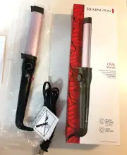 Remington Curling Wand Oval Barrel Ceramic Deep Waves 30 Heat Settings NIB