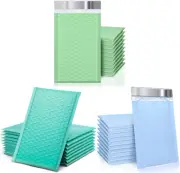 150pc Assorted Seascape Colors 4x7 Designer Padded Poly Bubble Mailers
