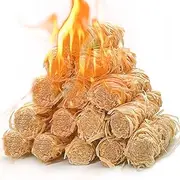 LantingMing 150 Pieces Fire Starter, Waterproof - Natural Fire Starters, for BBQ, Fireplace, Pizza Oven, Fire-Pit, Campfire, Camping Charcoal Starter, Quick Light Wood Charcoal Fire Starter