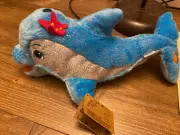 Girl Scout Cookie Rewards Plush Coral Dolphin 2023 Go Bright Ahead