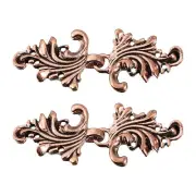 Cloak Clasp, 2 Pairs Sew on Fasteners Hooks and Eyes Clasps(Copper)
