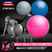 55cm/ 65cm/ 75cm Exercise Gym Ball Pink Anti Slip Texture Balance Strength AU