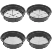 Gold Mining Pan Classifier Set of 4 Black Pans 1/4", 1/20", 1/50", 1/70" Holes