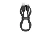 Mophie Essential USB-A to USB-C Cable - 2m - Black Soft Braided Nylon