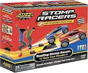 Stomp Rocket New Dueling Stomp Racers, 2 Toy Car Launchers and 2 Air Powered Cars with Ramp and Finish Line. Great for Outdoor and Indoor Play, STEM Gifts for Boys and Girls -Ages 5, 6, 7, 8