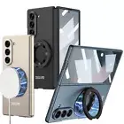 For Samsung Galaxy Z Fold 6 Magnetic Ring Stand Shockproof Case+Screen Protector
