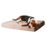 PETMAKER Memory Foam Dog Bed with Removable Cover, Medium