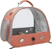 Bird Carrier Backpack - Bird Travel Bag with Perch, Transparent Travel Cage for Birds and Small Pets | Breathable Bird Travel Backpack for Parakeets, Parrots, Hamsters, Rabbits, and More