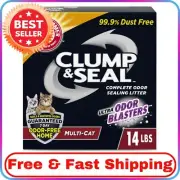ARM & HAMMER Clump & Seal Multi-Cat Clumping Cat Litter, 14 lb