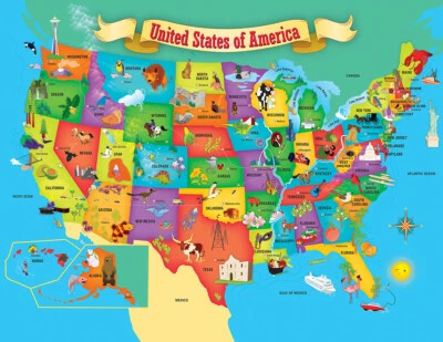 MasterPieces USA Map State 60 Piece Jigsaw Puzzle