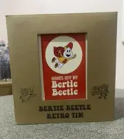 BERTIE BEETLE RETRO LOOK TIN -HANDS OFF MY BERTIE BEETLE - New In Box
