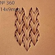 Basket Weave Leather Stamp Tool Stamps Stamping Carving Punches Tools Craft Leathercrafting
