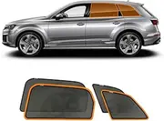 X-CAR Port Rear Window Sun Shade for Audi Q7 SQ7 2015-2025 Magnetic Car Sun Blind Mesh