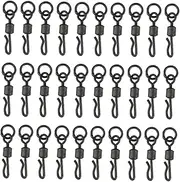 BESPORTBLE 40pcs Fishing Hook Connectors Durable Rolling Swivels for Heavy Duty Fishing Flexible Rotation for Freshwater and Saltwater Tackle