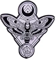 [Pinstant] Death's Head Hawkmoth Moth Lunar Moon Celestial Witch 1.5" Enamel Pin Badge, 1.5 Inches, Enamel, enamel