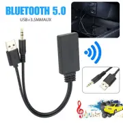 Receiver Adapter USB + 3.5mm Jack Stereo Audio For Bluetooth Car AUX Speaker