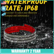 60" Flash Blinking Strobe LED Tailgate Strip Bar Brake Light For Warning Safety