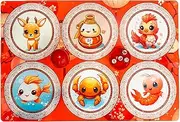 Li Xi Games BAU Cua Luxurious Mat & Cute Dice - Upgraded Fun for Lunar New Year, Gatherings & Celebrations