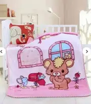 Baby Cloudy Blanket, Softy Mouse, 51in×39.5in Pink