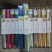 Lot Of 16 Assorted Reactive Foils: Minc Heidi Swapp Blue Red Gold Silver Chrome