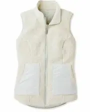 NWT Smartwool Women's Anchor Line Reversible Sherpa Vest Merino Wool Gray Grey S