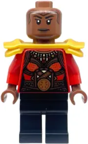 sh0870 sh870 - Lego Minifigure - Marvel - Okoye - Red Top, Shoulder Armor