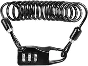 TOYANDONA 1Pc Bike Cable Lock Digital Combination Security Lock Durable Wire Rope for Bicycle Motorcycle and Electric Bike Portable Design Cut Resistant