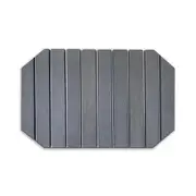 Dark Gray 60*39cm Octagonal Diatomaceous Earth Drying Mat Foldable Multifunctional Water Absorbent for Kitchen Countertops