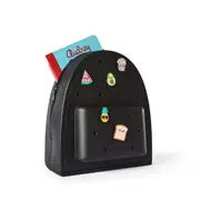Mini Backpack with Charms - Black