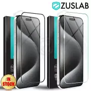 For Apple iPhone 16 15 Pro Max Plus ZUSLAB Full Tempered Glass Screen Protector