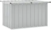 Grey Garden Storage Box 109x67x65 cm - Waterproof Outdoor Patio Chest for Cushions, Tools, Shed & Deck Organization
